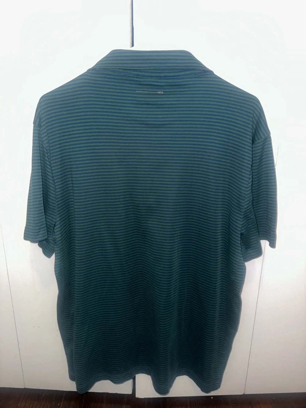 Men's Teal J.Crew Performance Polo Shirt with COOLMAX® Technology in Stripe
